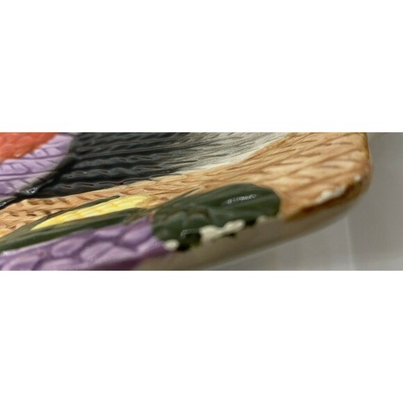 Small Turkey Shaped Thanksgiving Serving Home Decor Plates - Picture 6 of 7